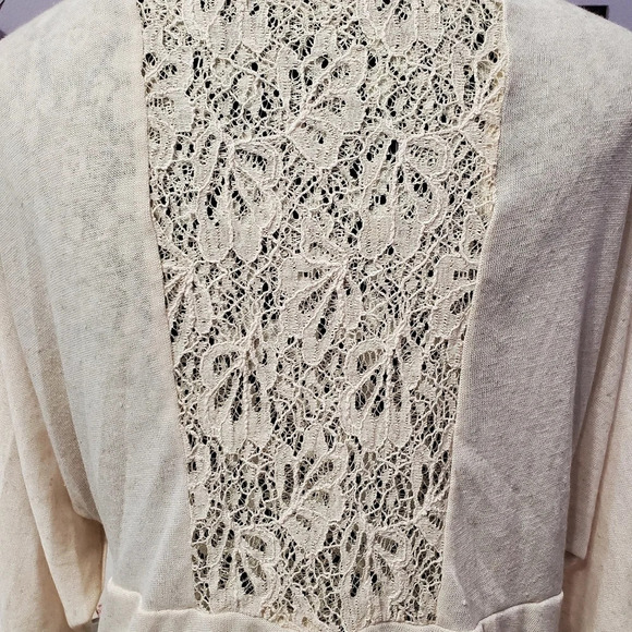 Absolutely Famous Women's Waterfall Lace Shrug Cardigan XL - Picture 3 of 4